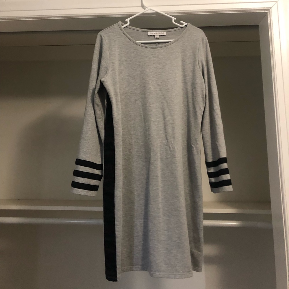Emma & Michele Large Dress With Striped Details 35 1/2 in long Smoke Free Home